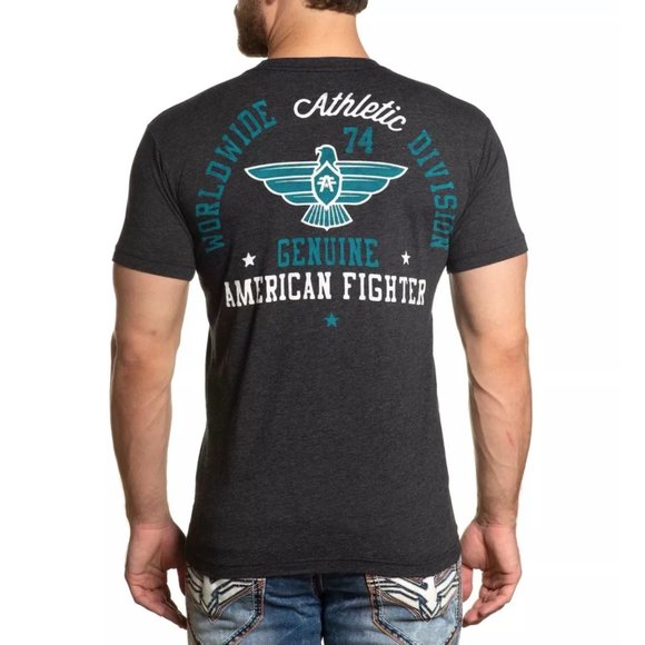 AMERICAN FIGHTER Men's T-Shirt S/S REED TEE - Picture 6 of 9